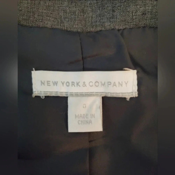 New York & Company Vtg Grey Dress Blazer Suit Size 8 Jacket - Picture 6 of 8